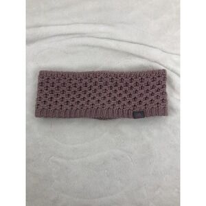 Adidas Headband Womens One Size Purple Knit Ear Warmer Fleece Lined Winter